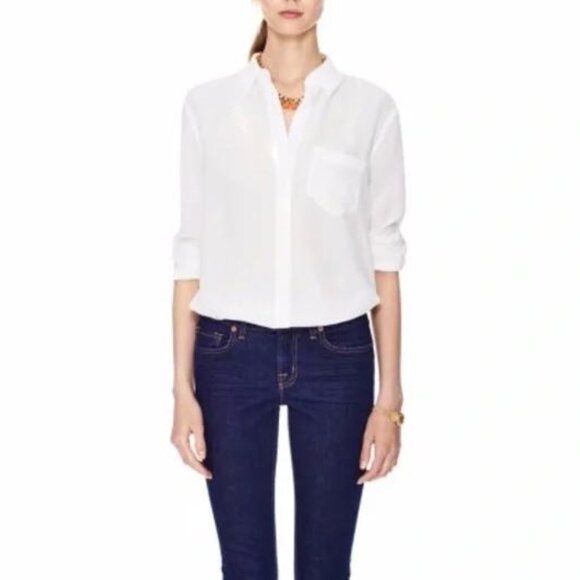Theory Robertson Fitted Blouse - Picture 1 of 4